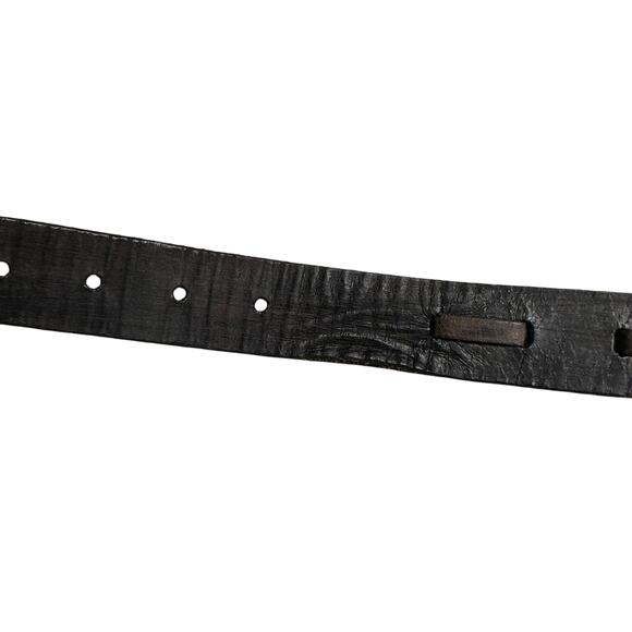 BED STU Black Brown Leather Belt Women's Size XL Buckle Boho Distressed Sparrow - Picture 6 of 11